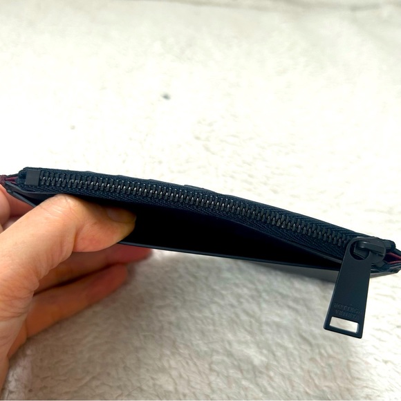 NWT Authentic Bottega Veneta Intriciato Leather Bicolor Zipped Card Case - Picture 4 of 7